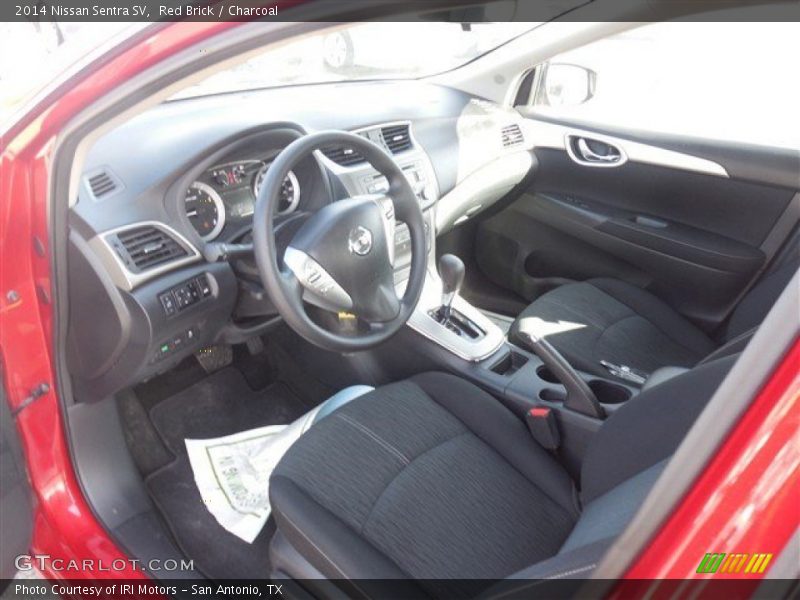Red Brick / Charcoal 2014 Nissan Sentra SV