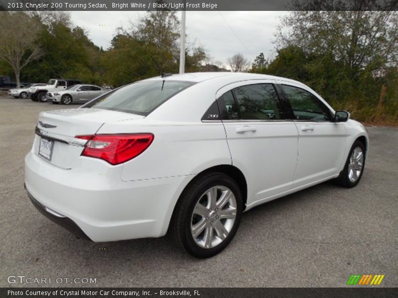Bright White / Black/Light Frost Beige 2013 Chrysler 200 Touring Sedan
