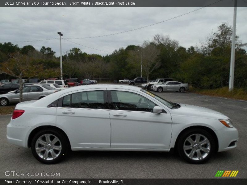 Bright White / Black/Light Frost Beige 2013 Chrysler 200 Touring Sedan