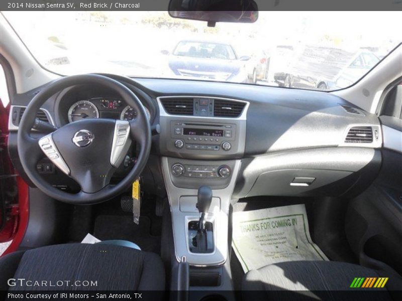 Red Brick / Charcoal 2014 Nissan Sentra SV