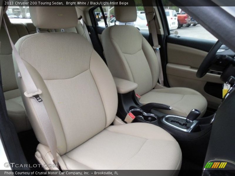Bright White / Black/Light Frost Beige 2013 Chrysler 200 Touring Sedan