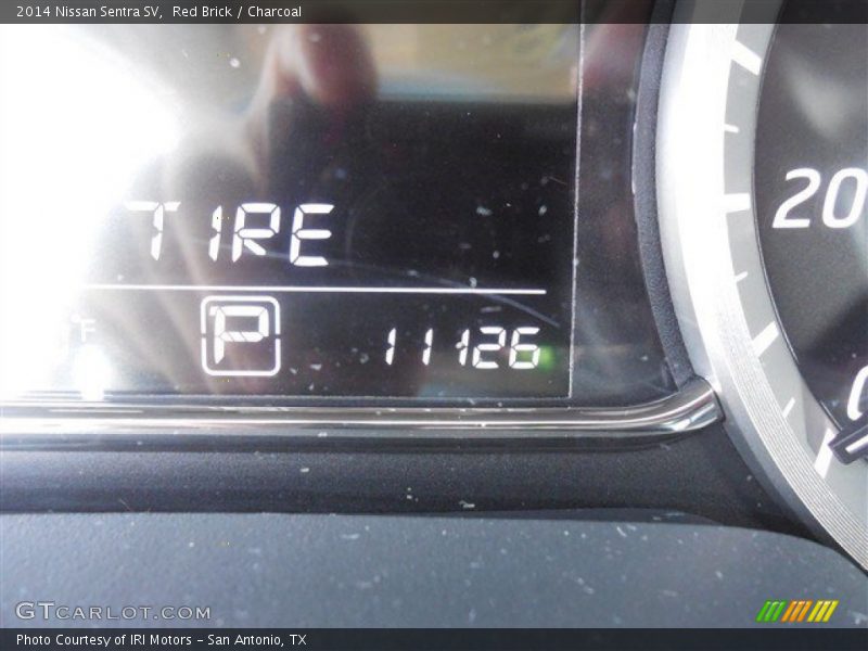 Red Brick / Charcoal 2014 Nissan Sentra SV