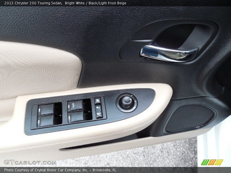 Bright White / Black/Light Frost Beige 2013 Chrysler 200 Touring Sedan