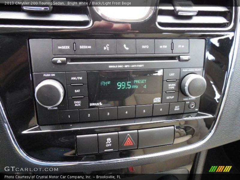 Bright White / Black/Light Frost Beige 2013 Chrysler 200 Touring Sedan