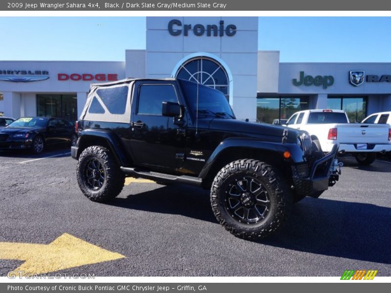 Black / Dark Slate Gray/Medium Slate Gray 2009 Jeep Wrangler Sahara 4x4