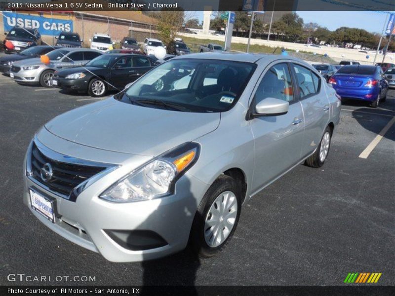Brilliant Silver / Charcoal 2015 Nissan Versa 1.6 SV Sedan
