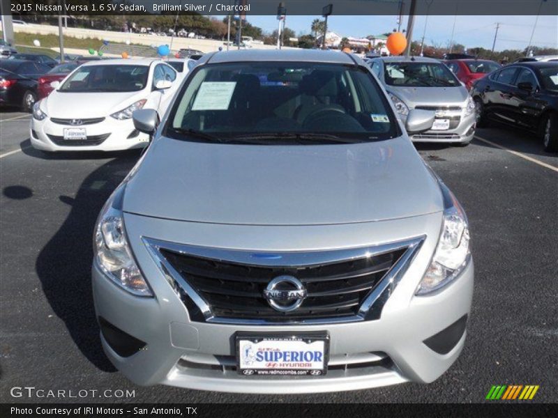 Brilliant Silver / Charcoal 2015 Nissan Versa 1.6 SV Sedan