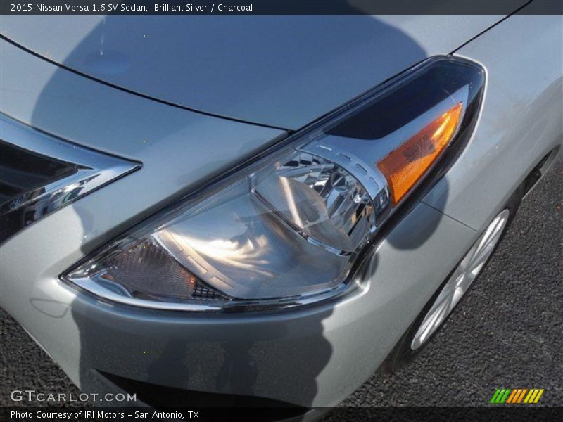 Brilliant Silver / Charcoal 2015 Nissan Versa 1.6 SV Sedan