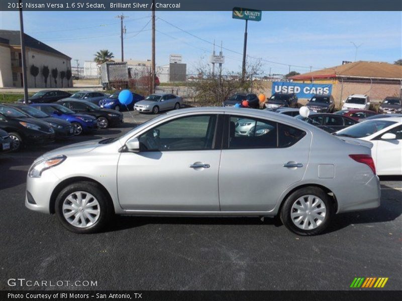 Brilliant Silver / Charcoal 2015 Nissan Versa 1.6 SV Sedan