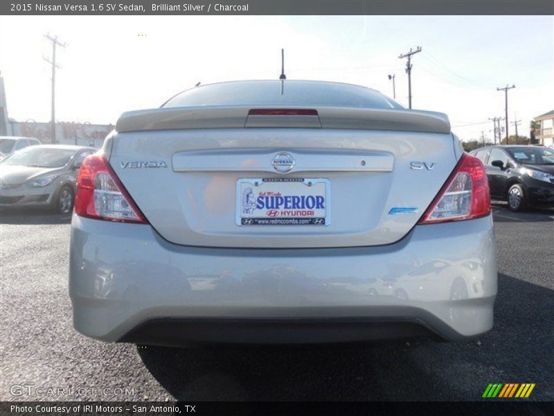 Brilliant Silver / Charcoal 2015 Nissan Versa 1.6 SV Sedan