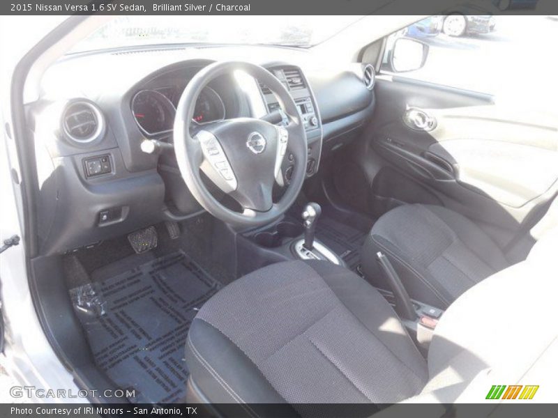 Brilliant Silver / Charcoal 2015 Nissan Versa 1.6 SV Sedan