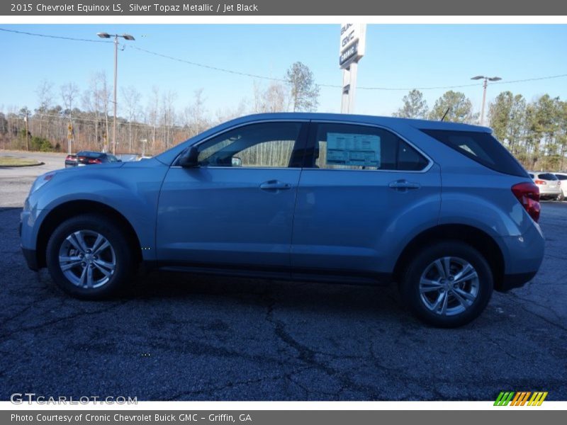 Silver Topaz Metallic / Jet Black 2015 Chevrolet Equinox LS