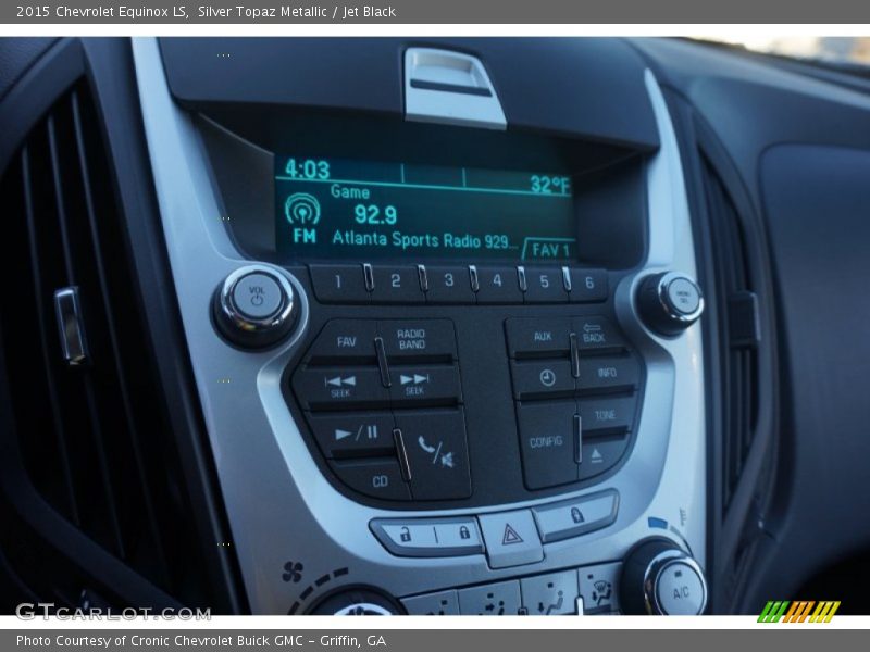 Silver Topaz Metallic / Jet Black 2015 Chevrolet Equinox LS
