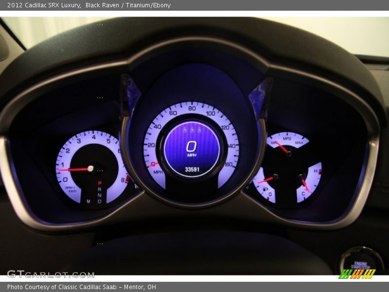 Black Raven / Titanium/Ebony 2012 Cadillac SRX Luxury