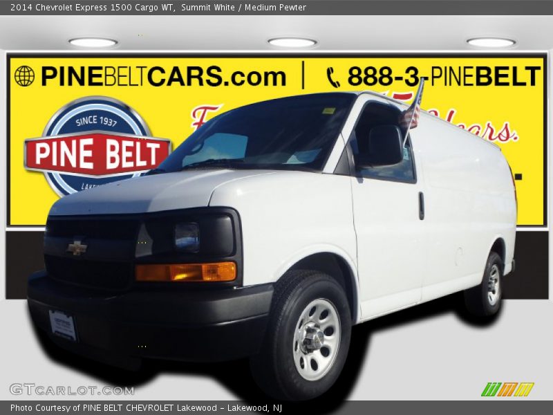 Summit White / Medium Pewter 2014 Chevrolet Express 1500 Cargo WT