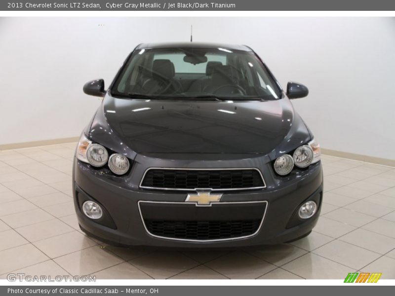 Cyber Gray Metallic / Jet Black/Dark Titanium 2013 Chevrolet Sonic LTZ Sedan