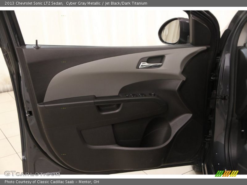 Cyber Gray Metallic / Jet Black/Dark Titanium 2013 Chevrolet Sonic LTZ Sedan
