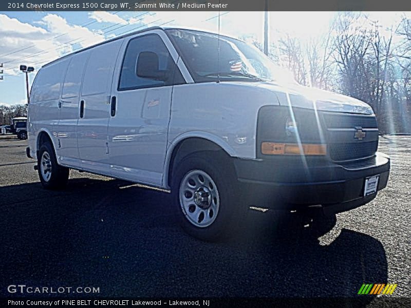 Summit White / Medium Pewter 2014 Chevrolet Express 1500 Cargo WT