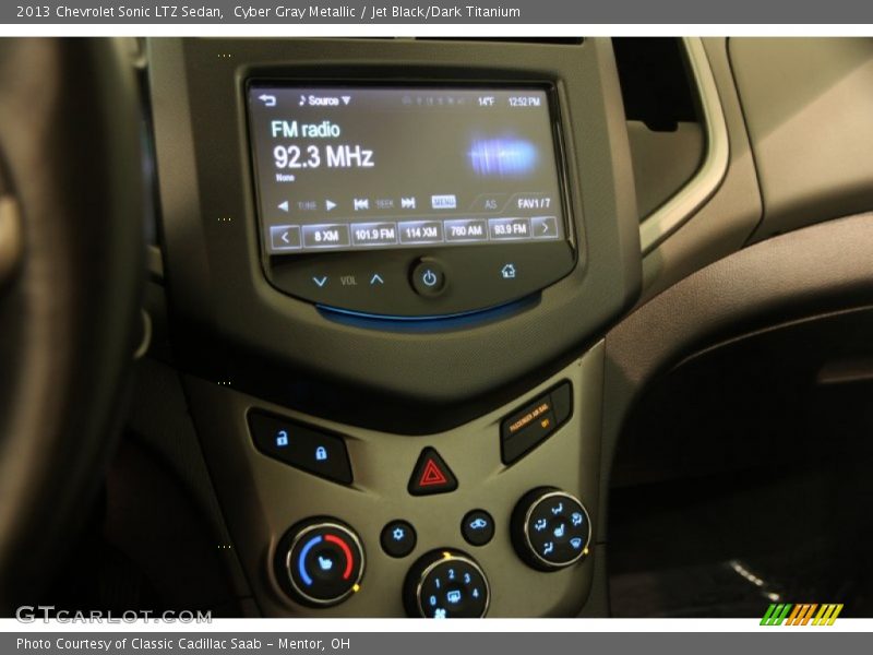 Cyber Gray Metallic / Jet Black/Dark Titanium 2013 Chevrolet Sonic LTZ Sedan