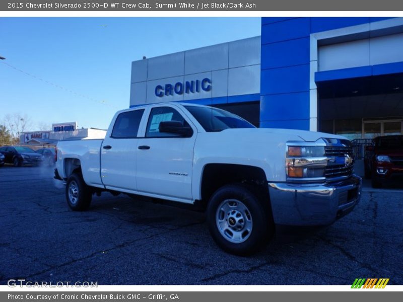 Summit White / Jet Black/Dark Ash 2015 Chevrolet Silverado 2500HD WT Crew Cab