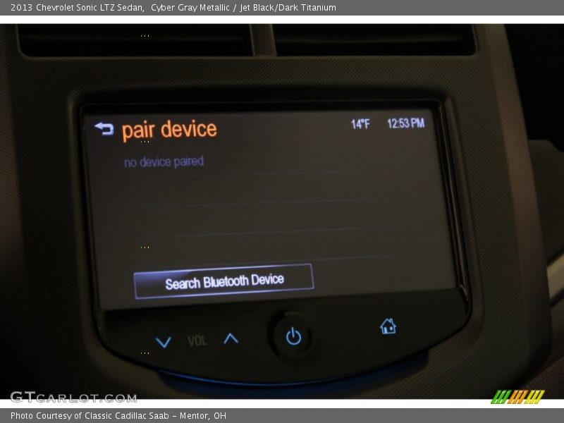 Cyber Gray Metallic / Jet Black/Dark Titanium 2013 Chevrolet Sonic LTZ Sedan