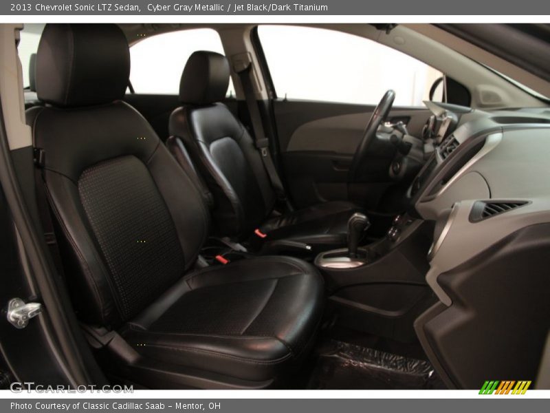 Cyber Gray Metallic / Jet Black/Dark Titanium 2013 Chevrolet Sonic LTZ Sedan