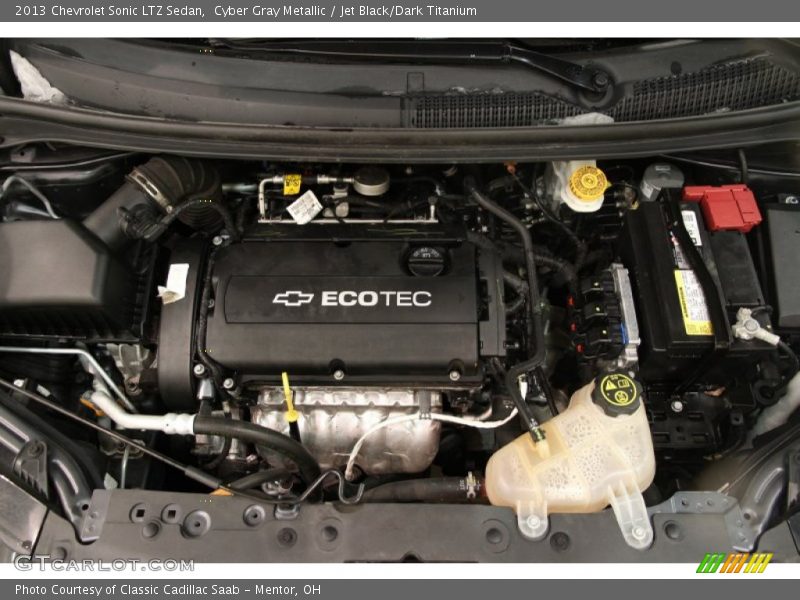 Cyber Gray Metallic / Jet Black/Dark Titanium 2013 Chevrolet Sonic LTZ Sedan