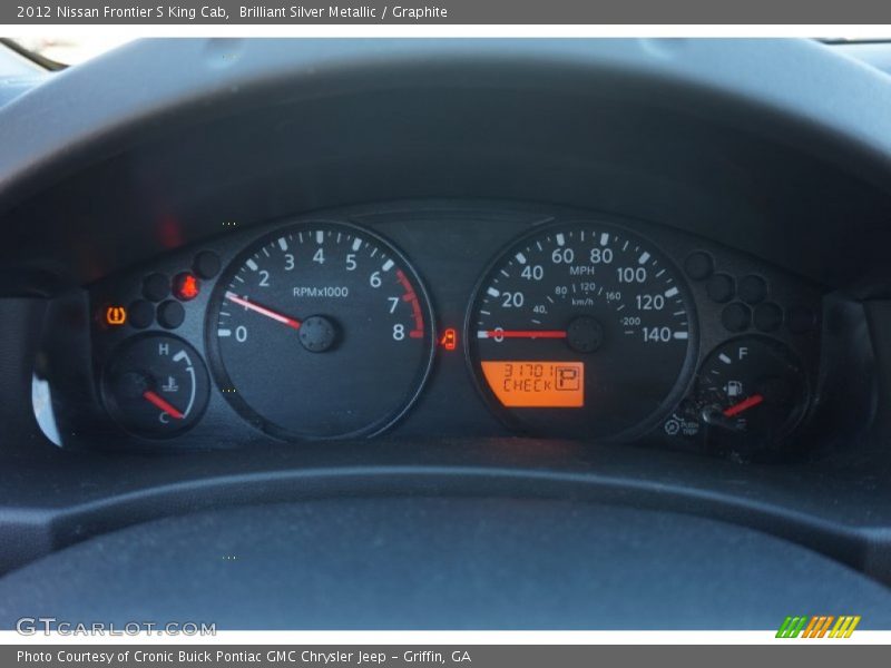 Brilliant Silver Metallic / Graphite 2012 Nissan Frontier S King Cab