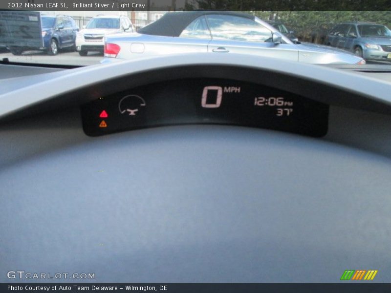 Brilliant Silver / Light Gray 2012 Nissan LEAF SL