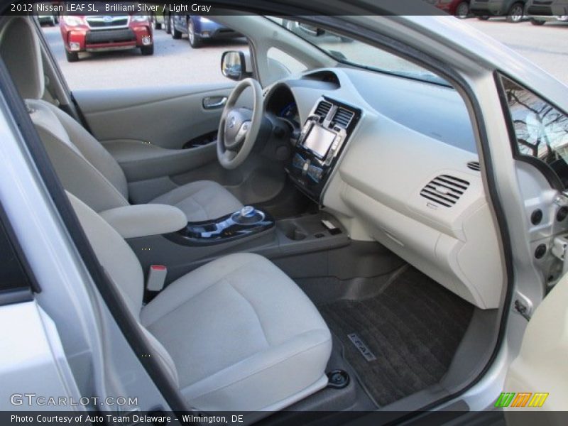 Brilliant Silver / Light Gray 2012 Nissan LEAF SL