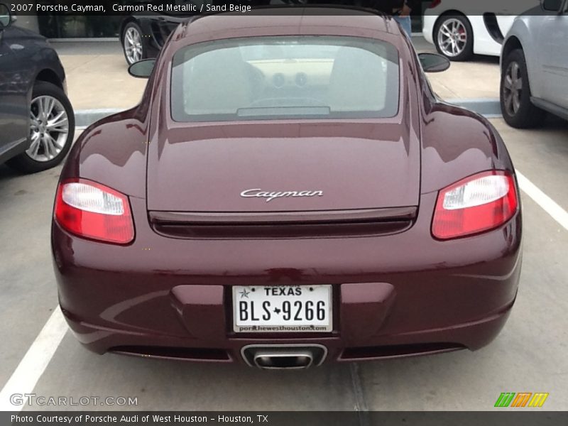 Carmon Red Metallic / Sand Beige 2007 Porsche Cayman