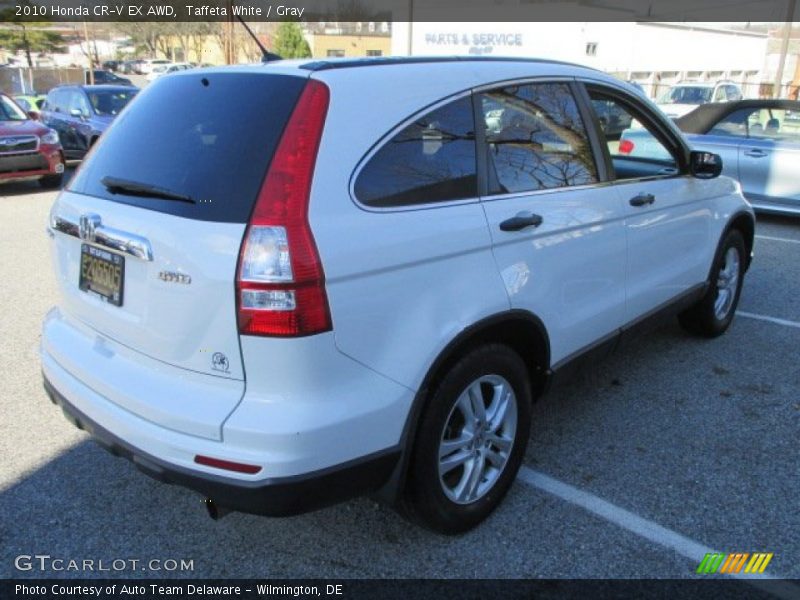 Taffeta White / Gray 2010 Honda CR-V EX AWD