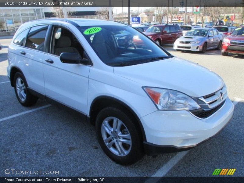 Taffeta White / Gray 2010 Honda CR-V EX AWD