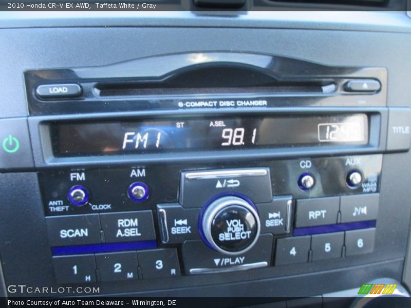 Taffeta White / Gray 2010 Honda CR-V EX AWD