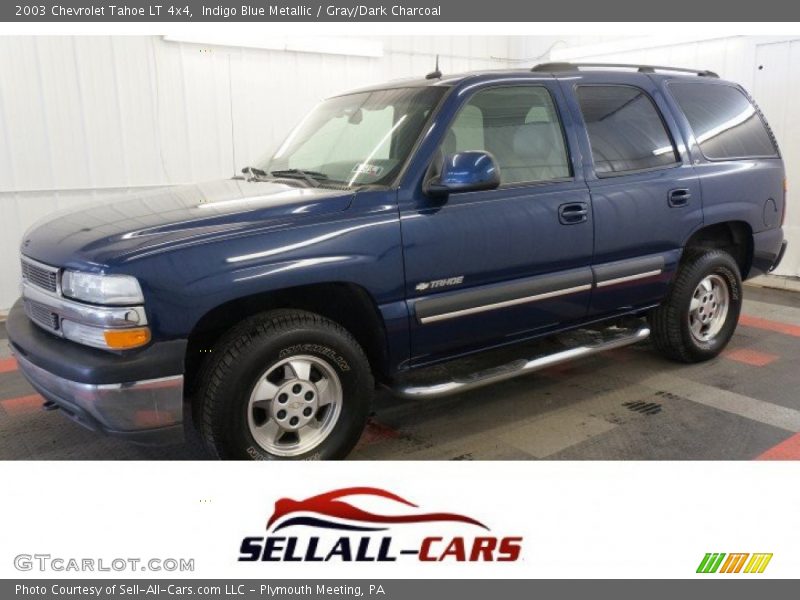 Indigo Blue Metallic / Gray/Dark Charcoal 2003 Chevrolet Tahoe LT 4x4