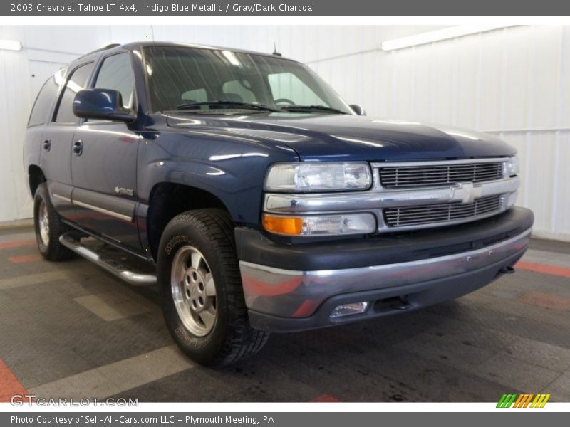 Indigo Blue Metallic / Gray/Dark Charcoal 2003 Chevrolet Tahoe LT 4x4