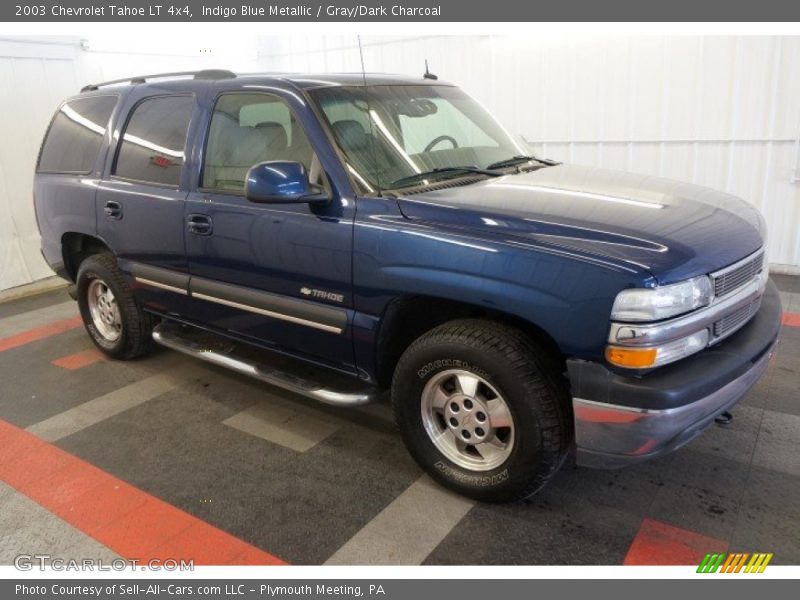 Indigo Blue Metallic / Gray/Dark Charcoal 2003 Chevrolet Tahoe LT 4x4