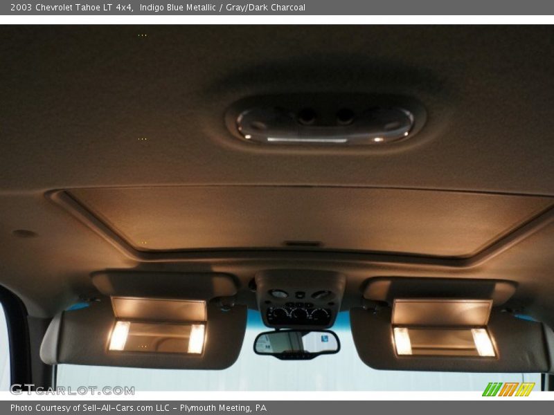Indigo Blue Metallic / Gray/Dark Charcoal 2003 Chevrolet Tahoe LT 4x4