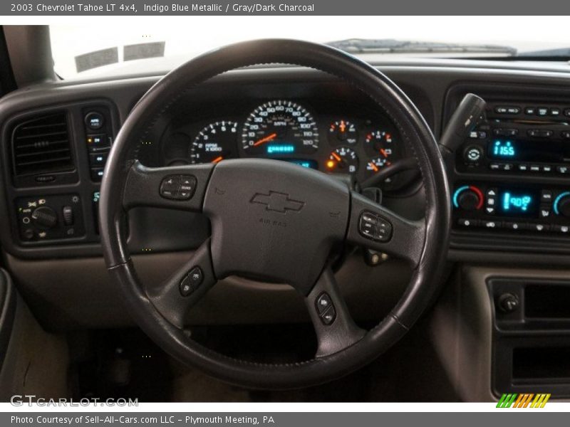 Indigo Blue Metallic / Gray/Dark Charcoal 2003 Chevrolet Tahoe LT 4x4