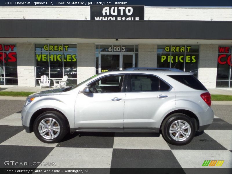 Silver Ice Metallic / Jet Black/Light Titanium 2010 Chevrolet Equinox LTZ