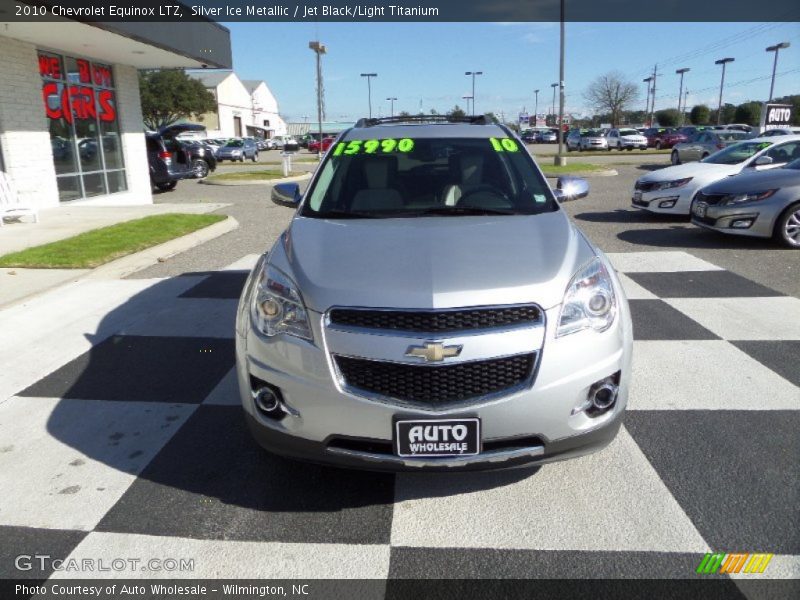 Silver Ice Metallic / Jet Black/Light Titanium 2010 Chevrolet Equinox LTZ