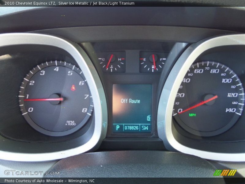 Silver Ice Metallic / Jet Black/Light Titanium 2010 Chevrolet Equinox LTZ