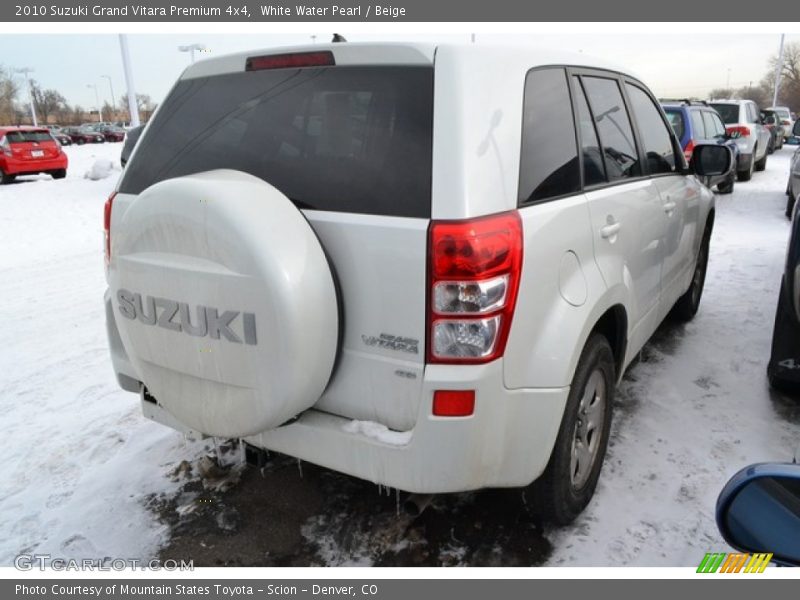 White Water Pearl / Beige 2010 Suzuki Grand Vitara Premium 4x4