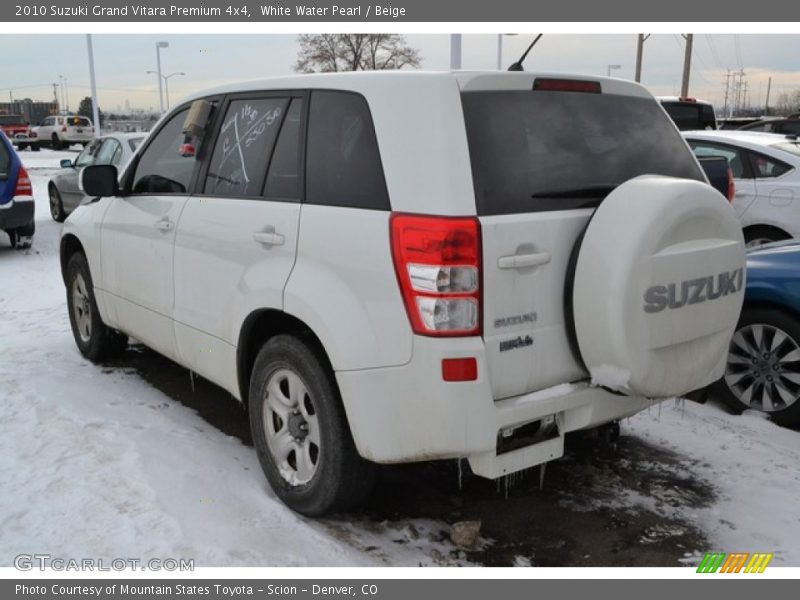 White Water Pearl / Beige 2010 Suzuki Grand Vitara Premium 4x4