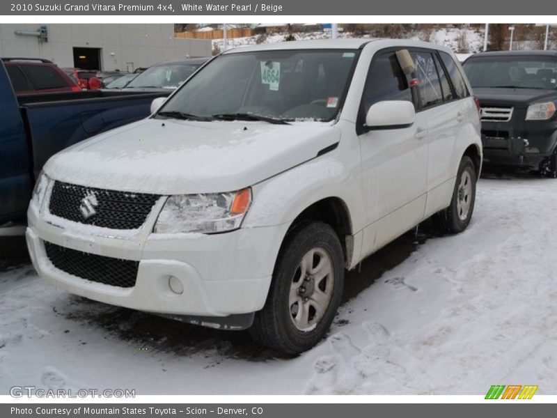 White Water Pearl / Beige 2010 Suzuki Grand Vitara Premium 4x4