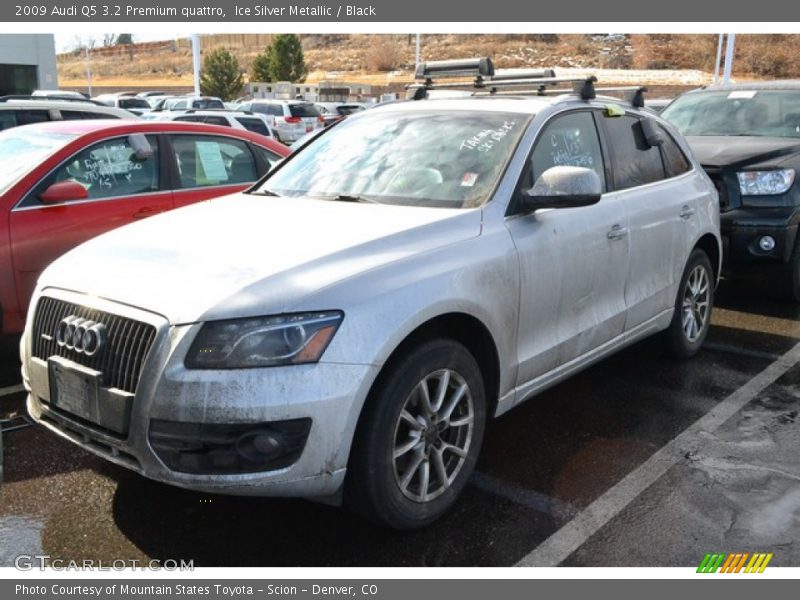 Ice Silver Metallic / Black 2009 Audi Q5 3.2 Premium quattro