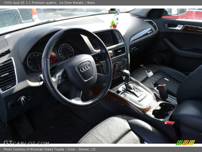 Ice Silver Metallic / Black 2009 Audi Q5 3.2 Premium quattro