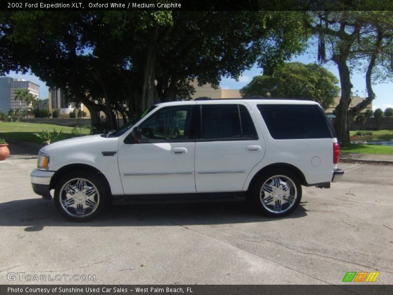 Oxford White / Medium Graphite 2002 Ford Expedition XLT