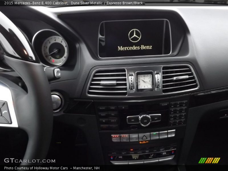 Dune Silver Metallic / Espresso Brown/Black 2015 Mercedes-Benz E 400 Cabriolet