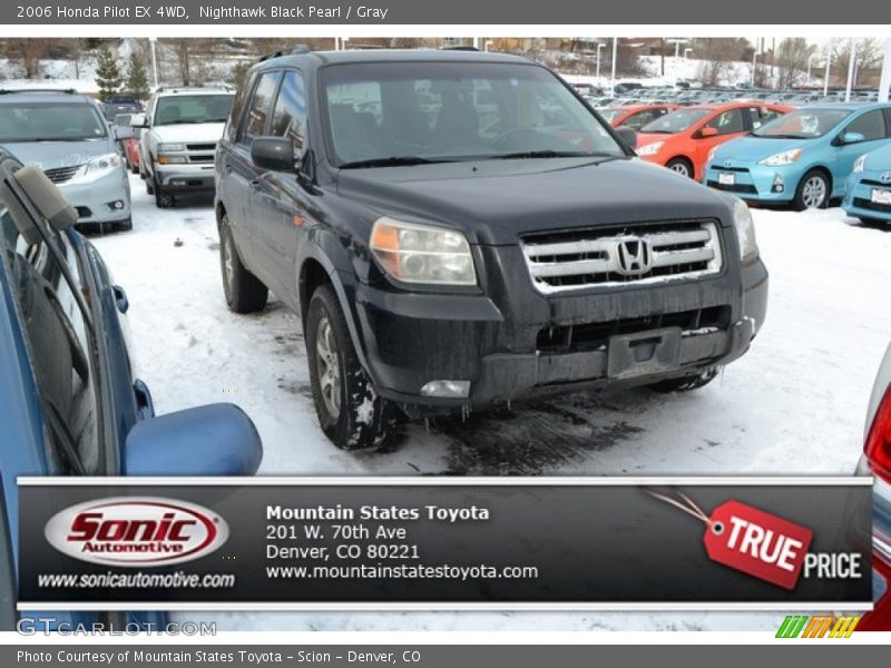 Nighthawk Black Pearl / Gray 2006 Honda Pilot EX 4WD